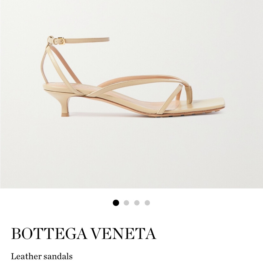 NWT!! Sold out everywhere! Bottega Veneta Tan Sandals with Kitten Heel (2inches)